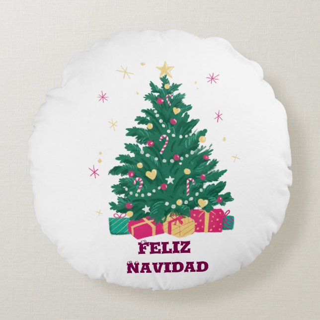 Cojines navideños rund kudde (Framsidan)