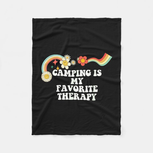 Cojt citat campa är min favorit terapi fleecefilt (Framsidan)