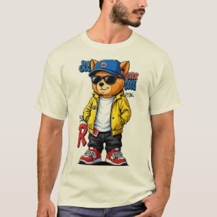 Cojt gatumode Björn Maskot Tecknad   Urban Rebel  T Shirt