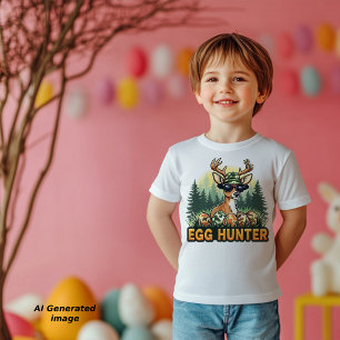 Cojt Kamouflagehjort Påskäggjägare Pojkar T Shirt