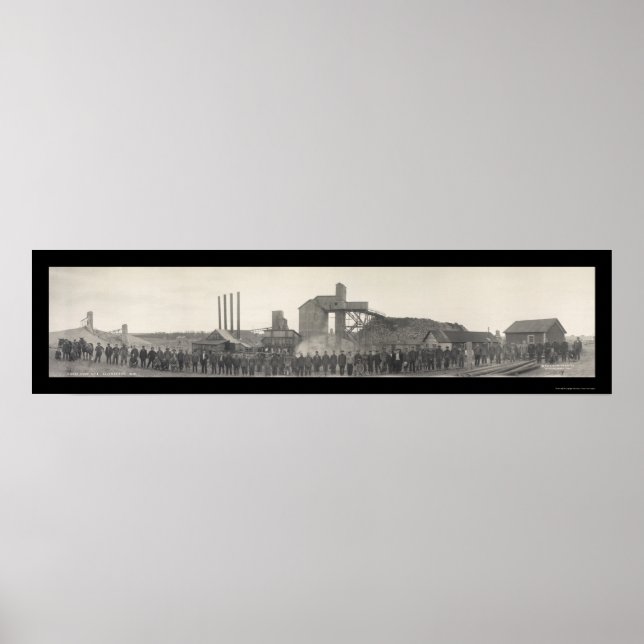 Coker Mine Livingston Photo 1915 Poster (Framsidan)