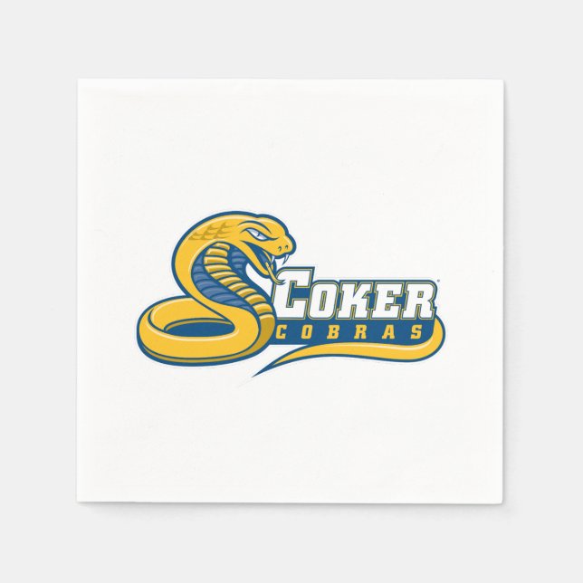 Coker University Cobras logotyp Pappersservett (Framsidan)