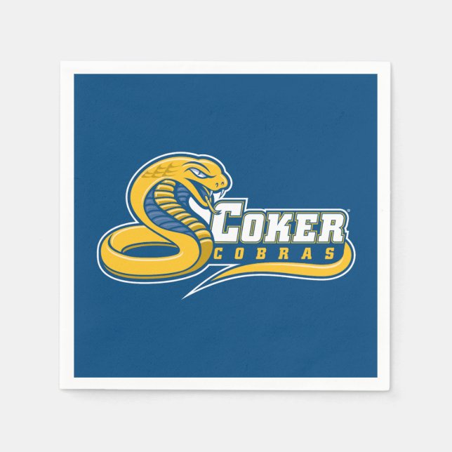 Coker University Cobras logotyp Pappersservett (Framsidan)