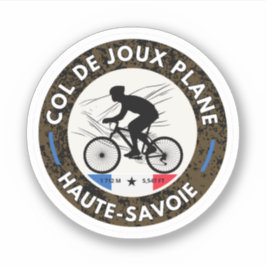 Col de Joux Plane franska Alperna cykeltur Klistermärken