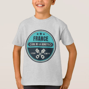Col de la Bonette franska Alperna motorcykel tur T Shirt