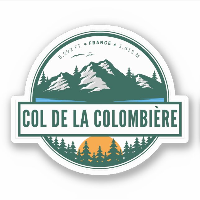 col de la colombiere,fransk alpes klistermärken (Framsida)