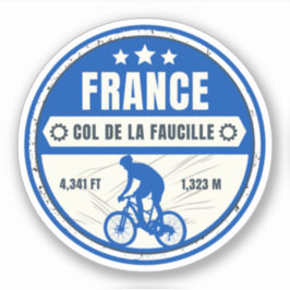 Col de la Faucille franska Alperna cykeltur Klistermärken