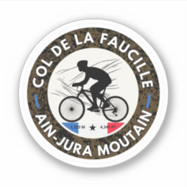 Col de la Faucille franska Alperna cykeltur Klistermärken