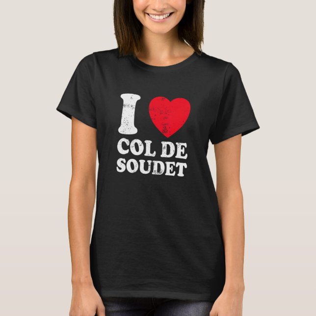 Col De Soudet Cycling Bike Souvenir 1 T Shirt (Framsida)