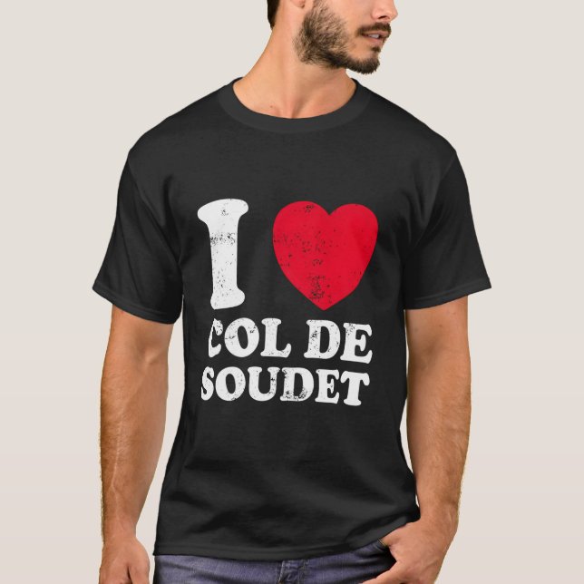 Col De Soudet Cycling Bike T Shirt (Framsida)