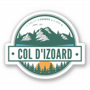 Col d'Izoard D 902 Massif du Queyras Klistermärken