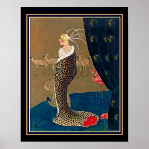 "Cola Abrigo" Art Deco Print av Chilton Longley Poster