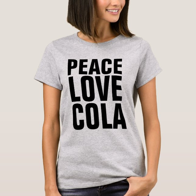COLA KÄRLEK PEACE T-Shirts (Framsida)