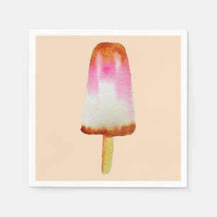 Cola popsicle Söt Summertime vattenfärgsdel Pappersservett