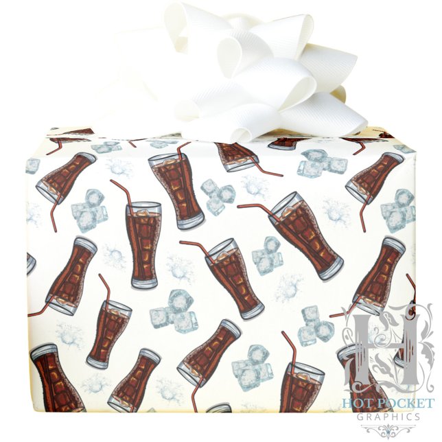 Cola Wrapping Papper Presentpapper (Skapare uppladdad)