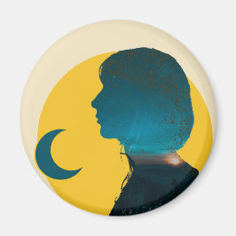 Colagem Dramática, Emocional e Intensa Laranja Magnet