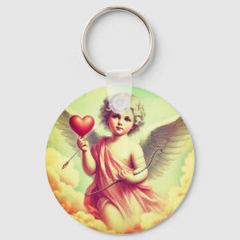colar relicário feminino vintage anjo cupido nyckelring