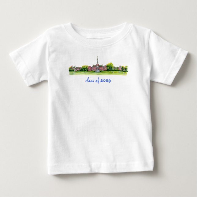 Colby College-klass 2029 T-shirt (Framsida)
