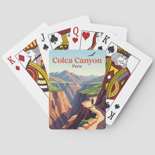Colca Canyon Peru Casinokort (Baksidan)