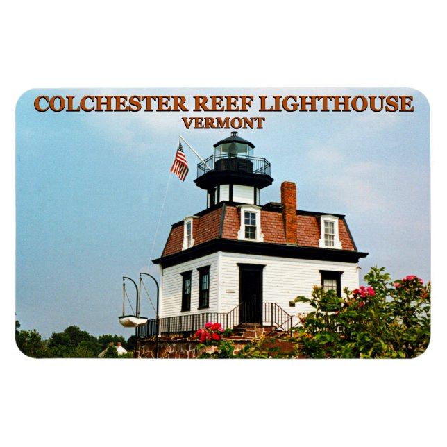 Colchester Reef Lighthouse, Vermont Flexi Magnet (Horisontell)