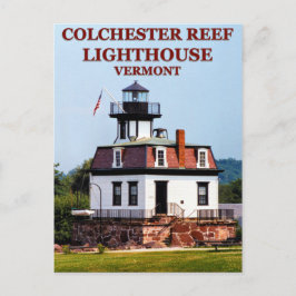 Colchester Reef Lighthouse, Vermont Postcard Vykort