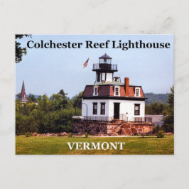 Colchester Reef Lighthouse, Vermont Postcard Vykort