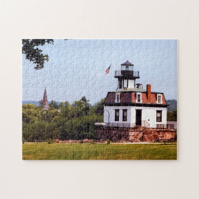 Colchester Reef Lighthouse, Vermont Puzzle Pussel (Horisontell)