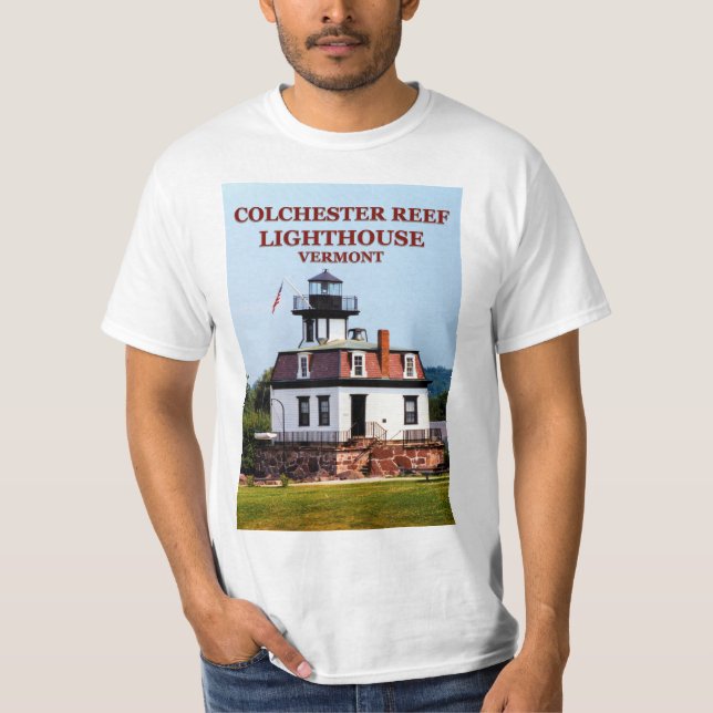Colchester Reef Lighthouse, Vermont T-Shirt (Framsida)