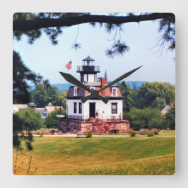 Colchester Reef Lighthouse, Vermont Wall Clock Fyrkantig Klocka