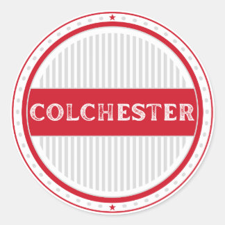 Colchester Stad Strots Emblem – engelsk identitet Runt Klistermärke
