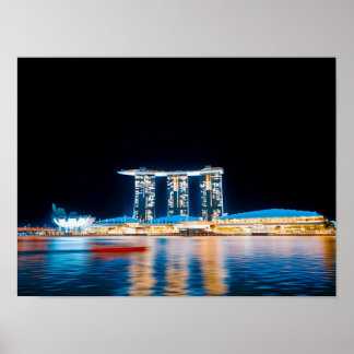 Cold Bloom — Singapores ljus Poster