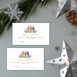 Cold Outside Nutcracker Diaper Raffle Baby Shower Tilläggskort