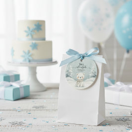 Cold Outside Winter Gender Neutral Baby Shower Gåvor Etiketter