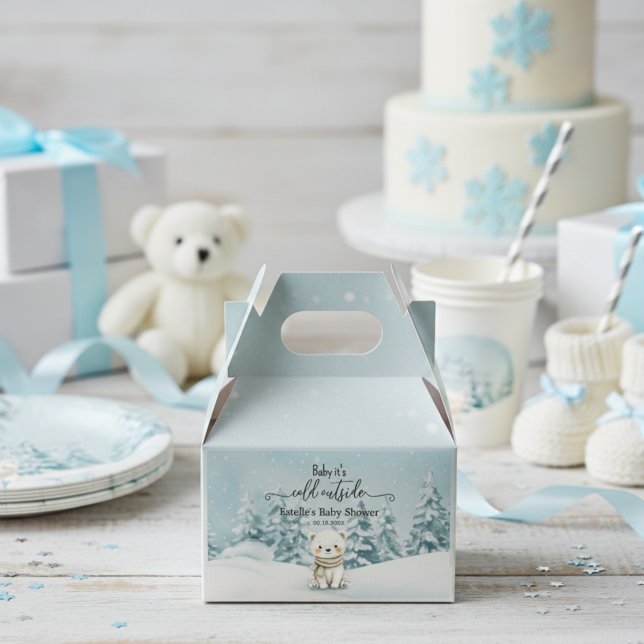 Cold Outside Winter Gender Neutral Baby Shower  Presentaskar (Skapare uppladdad)