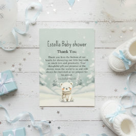 Cold Outside Winter Polar Bear Gender Neutral Tack Kort
