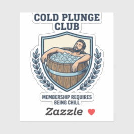Cold Plunge Club Klistermärken