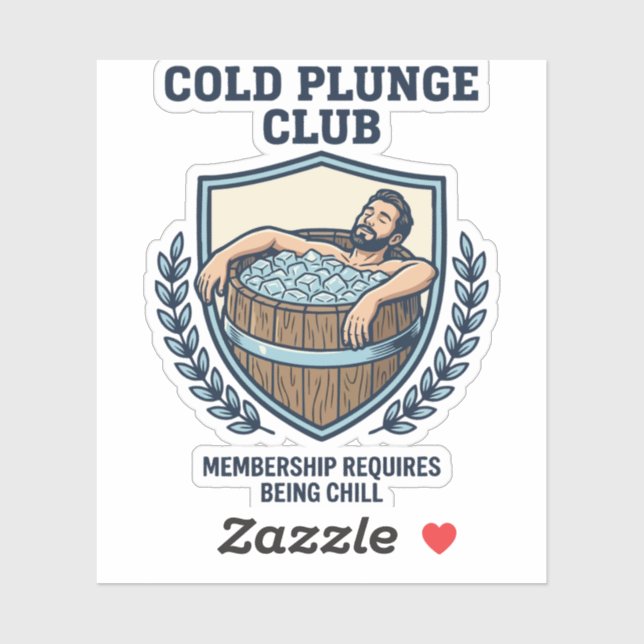 Cold Plunge Club Klistermärken (Ark)