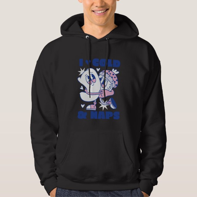 Cold Wintertime  Snowfall Nap   Apparel Hoodie (Framsida)