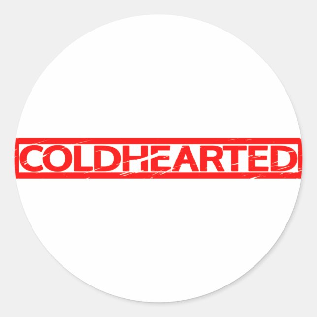 Coldheared Frimärke Runt Klistermärke (Framsida)