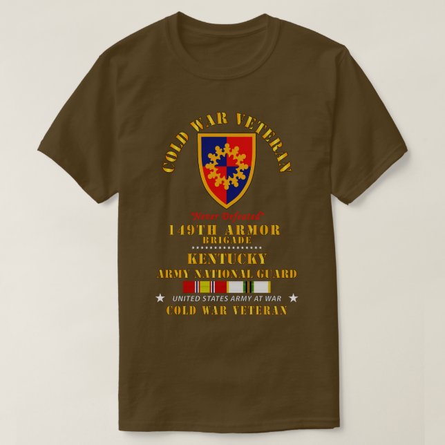 ColdVet 149th Armor Brigade Kentucky ARNG med KALL T Shirt (Design framsida)