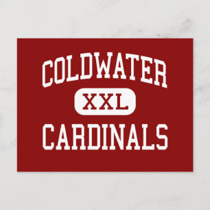 Coldwater - Cardinals - High - Coldwater Michigan Vykort