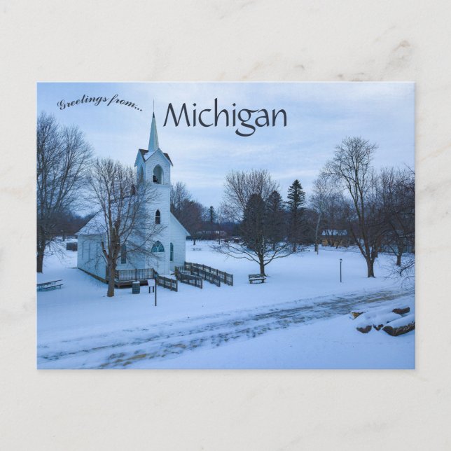 Coldwater Road Chapel Flint Michigan Vykort (Framsida)