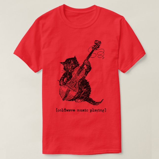 Coldwave Music spelar T Shirt (Design framsida)