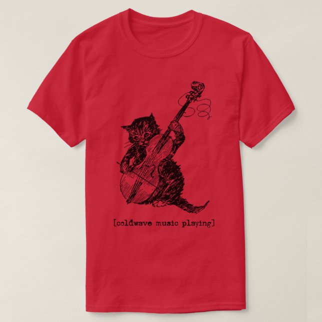 Coldwave Music spelar T Shirt (Design framsida)