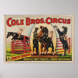 Cole Brothers, 1930-talets Circus Poster