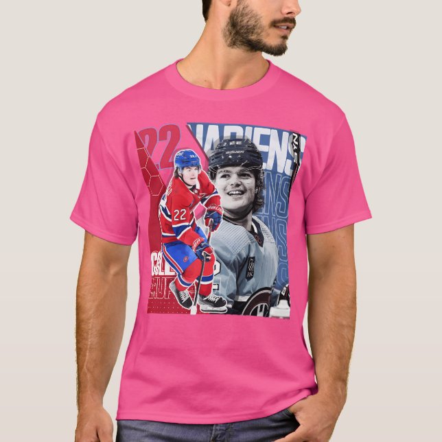 Cole Caufield Hockey Shirt Canadiens T (Framsida)