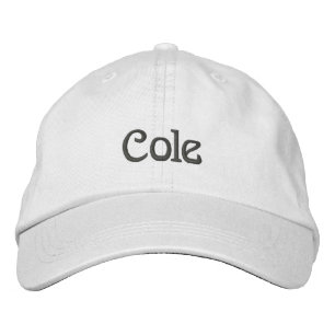 COLE Namn Designer Cap Broderad Keps