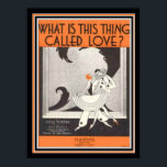 Cole Porter Art Deco Lakan Music 12 x 16 Skriv ut Poster<br><div class="desc">"Vad heter sak kärlek?" av Cole Porter-Art Deco Print Lakan Music?</div>