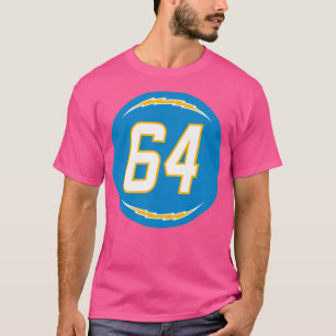 Cole Toner Number 64 Jersey Los Angeles Chargers I T Shirt