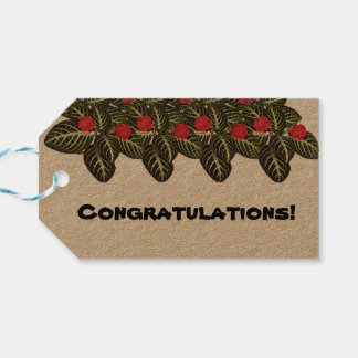 coleção Flores do Brasil capuchinha,  Presentetikett